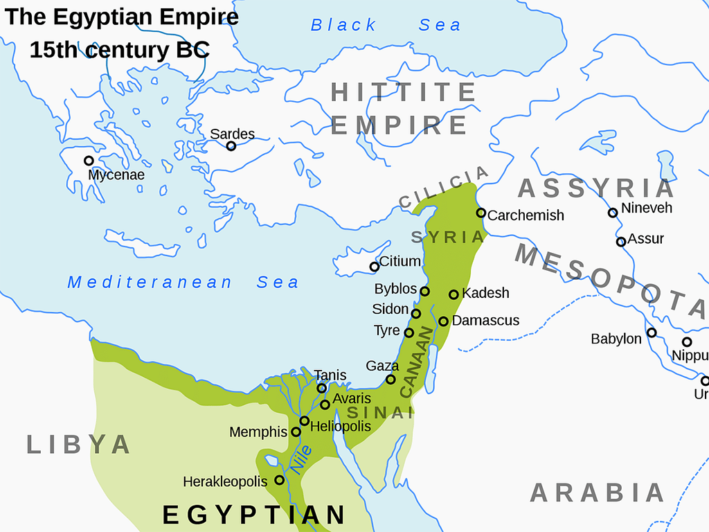An alliance between Mitanni and Egypt and the fall and rise of Hattusi 1387 - 1360 BC - Egyptian Empire about 1400 BC